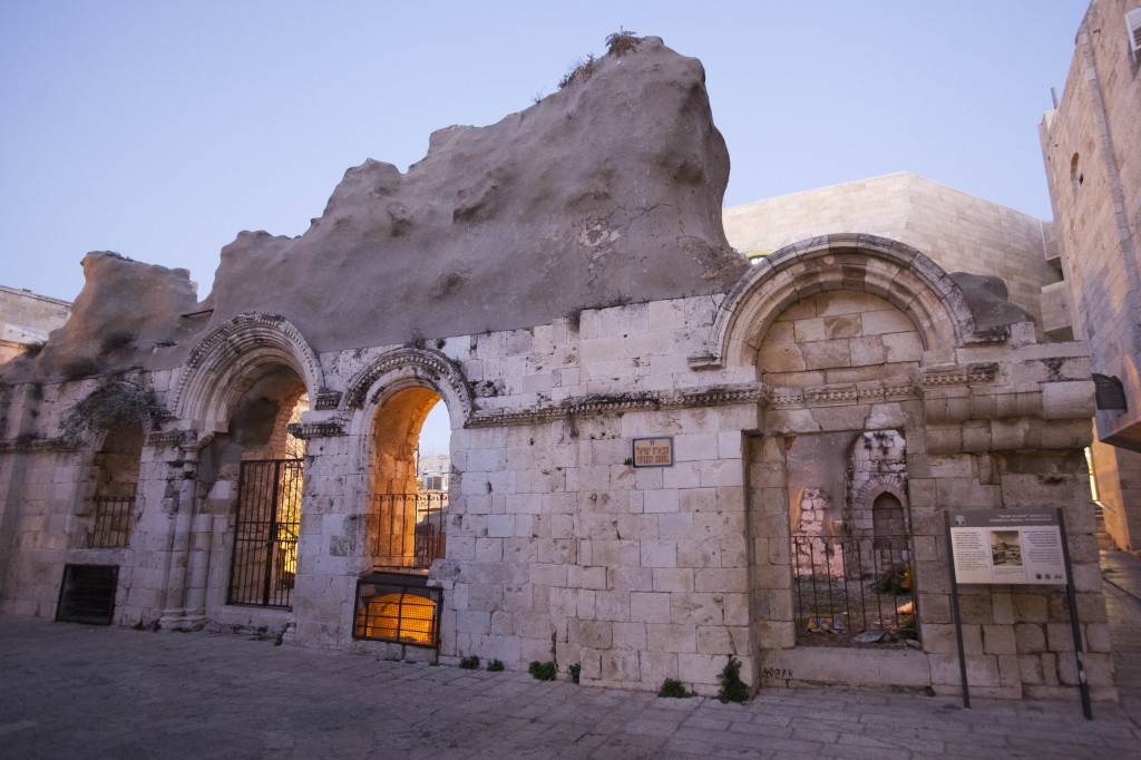 Destroyed Tiferet Yisrael Synagogue under the illegal occupation of Jordan
